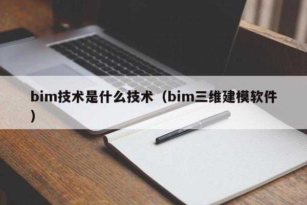 bim技术是什么技术（bim三维建模软件）