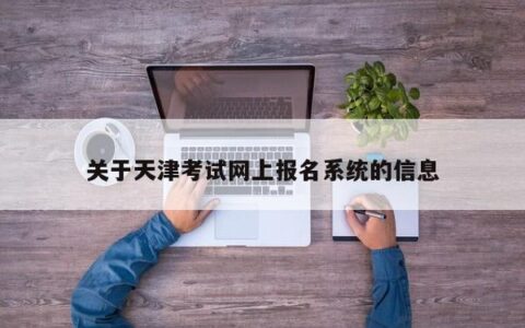 关于天津考试网上报名系统的信息