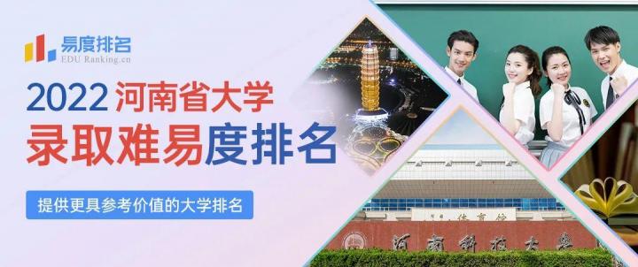 2022年河南省的大学录取分数线排名（录取难易度完整榜单）插图