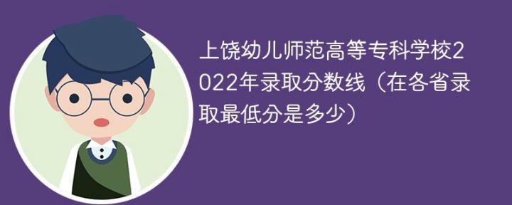 上饶幼儿师范高等专科学校2022年各省录取分数线一览表 附最低分、最低位次、省控线插图