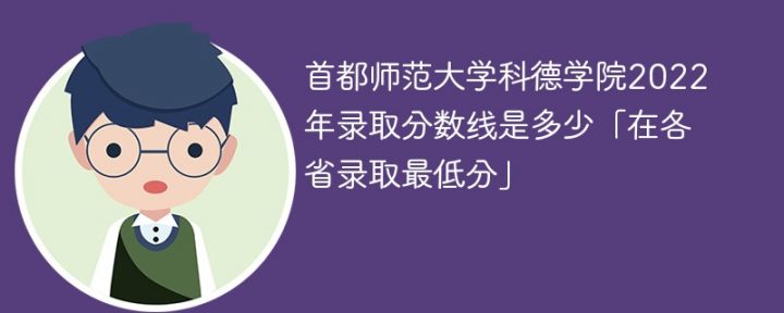 首都师范大学科德学院2022年录取分数线是多少（最低分+最低位次+省控线）插图