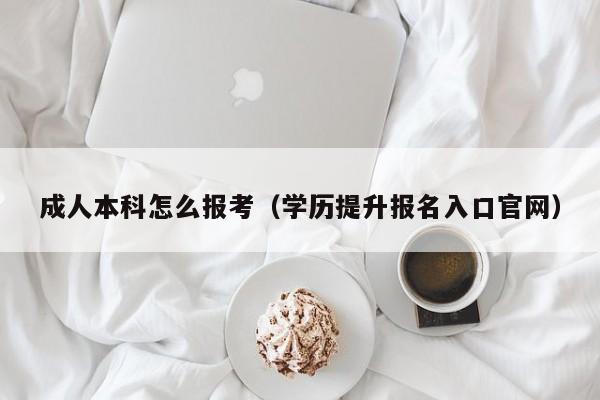 成人本科怎么报考（学历提升报名入口官网）